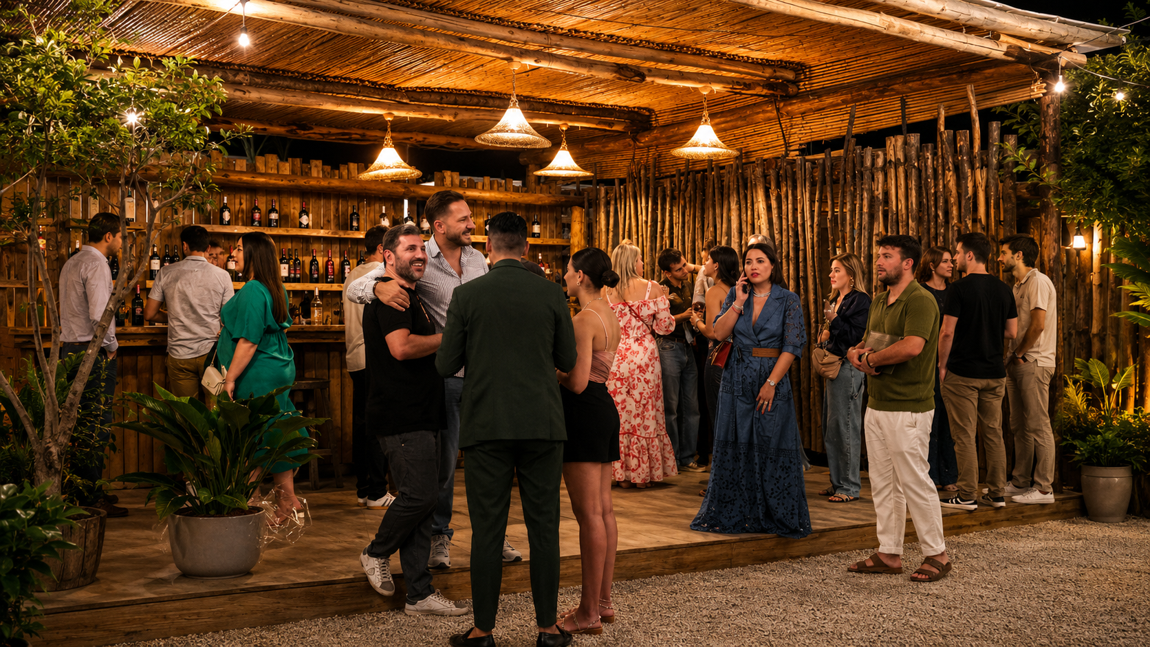 Natura Urbana serata al bar nel verde a Giugliano
